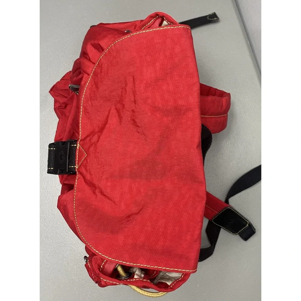 Kipling Backpack Adjustable Straps Pockets Vintage 90s Red
